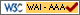 Icono de conformidad con el Nivel Triple-A, de las Directrices de Accesibilidad para el Contenido Web 1.0 del W3C-WAI
